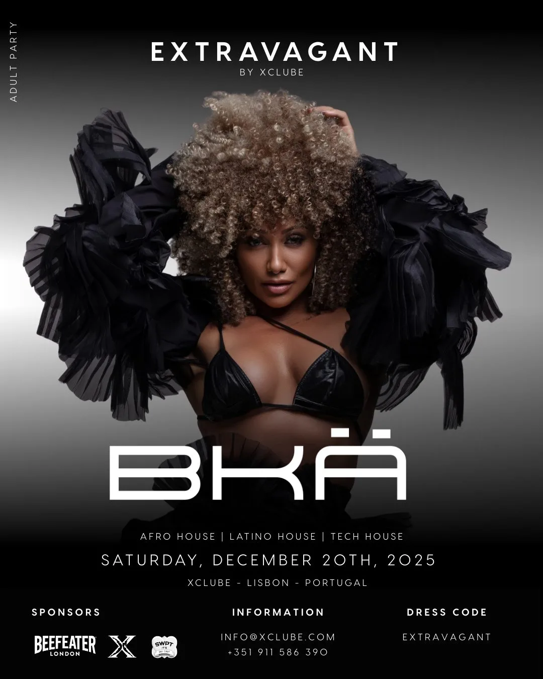 Cartaz Extravagant by XClube: edição natalícia